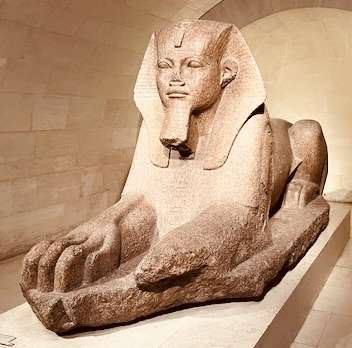 Egyptian Statue in the Louvre